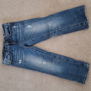 Miss Me Boyfriend Cropped Jeans Size 27